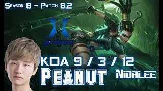 KZ Peanut NIDALEE vs SEJUANI Jungle - Patch 8.2 KR Ranked