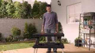 Keter- Folding Work Table EX - Extendable Legs