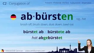 Conjugation of the verb 