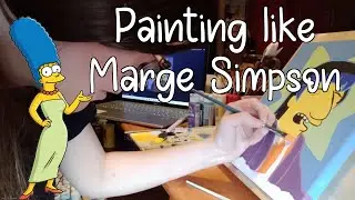 Can I Paint Like Marge Simpson? | Re-Painting Fictional Masterpieces