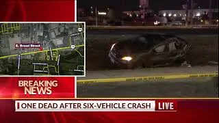One dead after six-vehicle crash in east Columbus