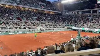 Rapha Nadal / Corentin Moutet on Philippe Chatrier night Session Roland Garros 2022