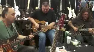 Bobby Vega, Chris Blackwell, Justino Walker. NAMM 2016 Jam