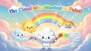 The Cloud Who Wanted to Paint ☁️ | Heartwarming Kids Animation About Creativity & Friendship