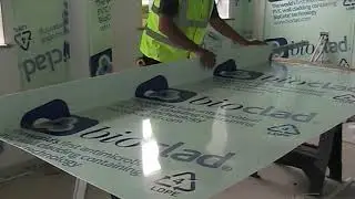 How to fit hygienic wall cladding | Thermoforming a panel