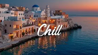 Mediterranean Sunset Vibes ~ Amalfi Coast Deep Sleep Music ~ Calming Waves & Study
