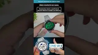 Gostei de utilizar os novos blocos do ONE UI 8 no Watch 6 Classic ⌚🔥