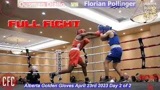 Ousman Diallo vs Florian Pollinger | Alberta Golden Gloves 2023 | Impact Boxing #boxing #fight