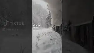 Beautiful Scenery:  Winter Wonderland train ride - Romania's Vaser Valley    train in the snow
