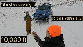 Skiing Utah in October(2024) (Surprise Winter Storm)