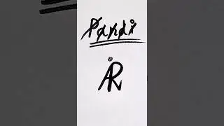 💥🤯Pandi Name Logo🥵Comment Your Name💢💯Name Logo Drawing 🤯💥 #pandi #logo #viral #trending#shorts