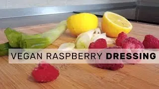 Raw Vegan Raspberry Lemon Dressing | Healthy Oil-Based Salad Dressing Recipe  #rawveganrecipes