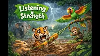 Timu the Tiger Learns to Listen | Kids Moral Story | Tiny Tales