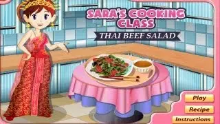 Sara Cooking Class Games: Thai Beef Salad