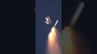 Space shuttle solid rocket booster seperation