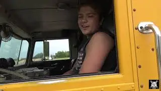 Teaching Shifting Cabover Pete 352 to 16 Year Old