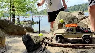 Element RC Enduro Toyota Land Cruiser 70 class 1 run at RCTEG Stone Skill'24