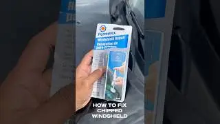 FIXED MY WINDSHIELD CHIP IN A SNAP! 😳🛠️ Permatex Windshield Repair Kit #WindshieldRepair #Permatex