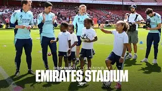 WHOLESOME MOMENTS FOR OUR YOUNG SUPPORTERS ❤️ | Community Training at Emirates Stadium