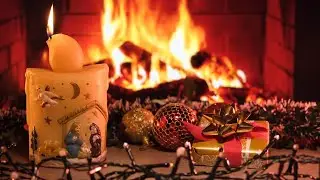 🎄 Feu de Chemin&eacute;e No&euml;l 4K &ndash; Ambiance Magique + Musique Douce (Fl&ucirc;te & Piano)