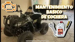 MANTENIMIENTO BASICO CUATRIMOTO en casa  (NO LO OLVIDES)