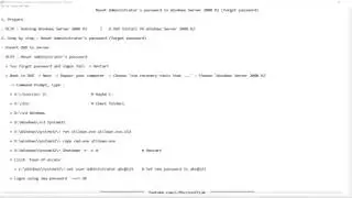 Reset Administrator's password in Windows Server 2008 R2 (forgot password)
