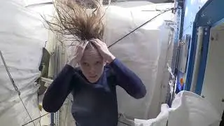 Nichole Ayers shows us how astronauts wash their hair in space