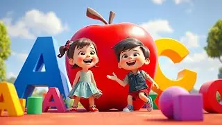 ABC Song🍎for kids|Learn Alphabet with Fun|A is for apple|Nursery Rhyme for baby|Canada kids|