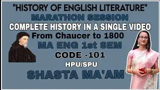 #CompleteEnglishliteraturefromchaucerto1800 #DSCMENG101 #Semester1MAEnglishHPU  by Shasta mam