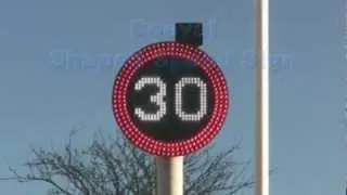 Shaped LED Road Safety Sign Manufactured by Coeval