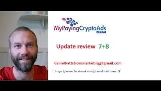 My Paying Crypto Ads daily update review day 7+8 with Daniel Hattstrom