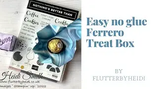 Ferrero #99 Make a quick No Glue Ferrero Treat Box with Stampin Up CRAFT HOW TO
