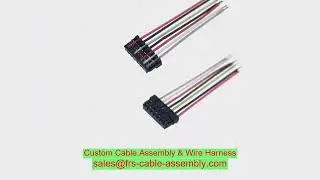 Spiral Cable Coiled Cord PU Jacket Black Connectors on Both Ends JST PH 4x0.2mm2 PVC Insulation