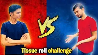 Pull glass with tissues challenge 😁|| enjoying this game 🥰😜