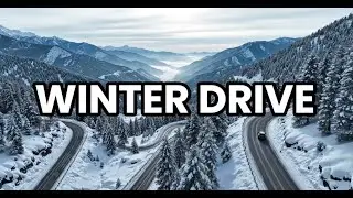 Winter Mountain Road Drive (Cinematic Snowy Serpentine) &bull; Stylish Electronic Mix &bull; Melodic techno &bull;