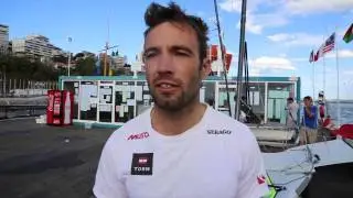 49er Jonas Warrer in Santander with Anders Thomsen