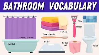 100+ Bathroom Items | Learn English Words with Pictures | Bathroom Vocabulary 🛁🚿🧼