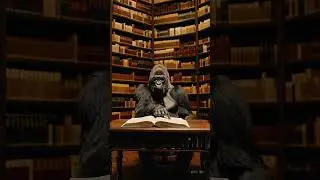 Gorilla Librarian Shushes