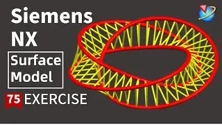 Siemens NX Tutorial for beginners,roller coaster surface model exercise -75
