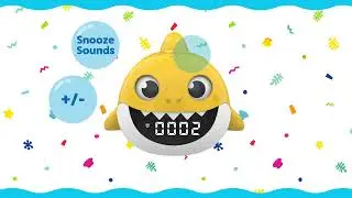 How to Set Snooze Sounds | Pinkfong Baby Shark Alarm Clock + Bluetooth Speaker ALM204