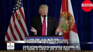 Donald Trump Responses To Hillary Clinton Acceptance Speech DNC English subtitles