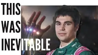 LANCE STROLL JUMPS THE KERB and interrupts Iron Man