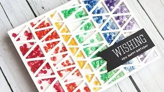 Rainbow Shaker Card (Full Card Shaker)