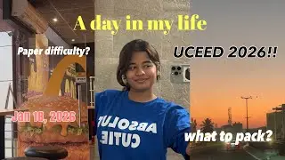 UCEED 2026! A day in my life | Ananyaagain