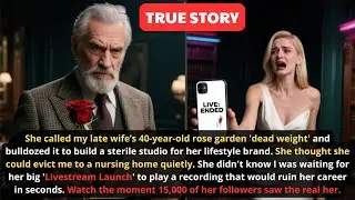 DIL Destroyed My Late Wife’s Garden For ‘Content’—I Played Her Confession LIVE To 15k Viewers