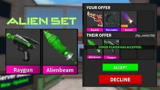 INSANE WIN ON ALIEN SET GODLY IN ROBLOX MM2! (ROAD TO GINGERSCOPE)