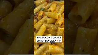 😱🍝 PASTA con SALSA de TOMATE SUPER SENCILLA🇮🇹⚠️ #pasta #pastarecipe #pastalover #chefroberta