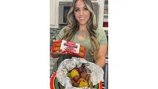 Sausage and Shrimp Boil Foil Packs Made on the Grill🔥🤤