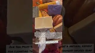 Sea Moss Soaps -Alkaline Herbs And Recipes #soap #shorts