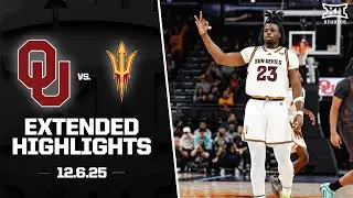Oklahoma vs. Arizona State Extended Highlights | 2025-26 Big 12 Men's Basketball